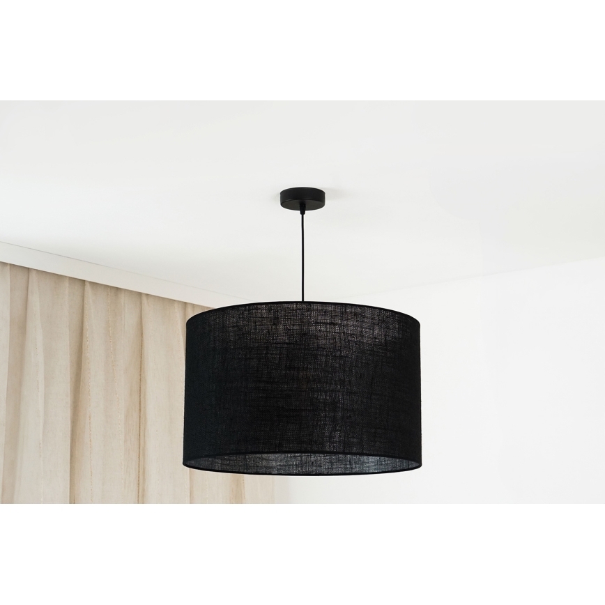 Brilagi - Hanglamp aan een koord TUBES ROLLER 1xE27/15W/230V diameter 50 cm zwart
