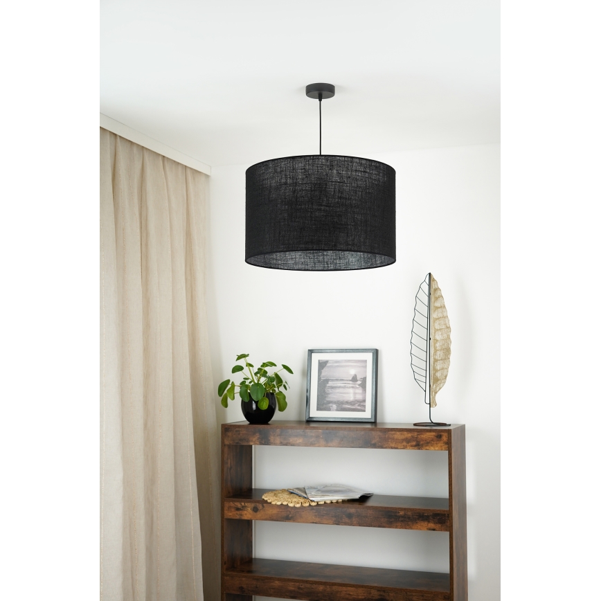 Brilagi - Hanglamp aan een koord TUBES ROLLER 1xE27/15W/230V diameter 50 cm zwart
