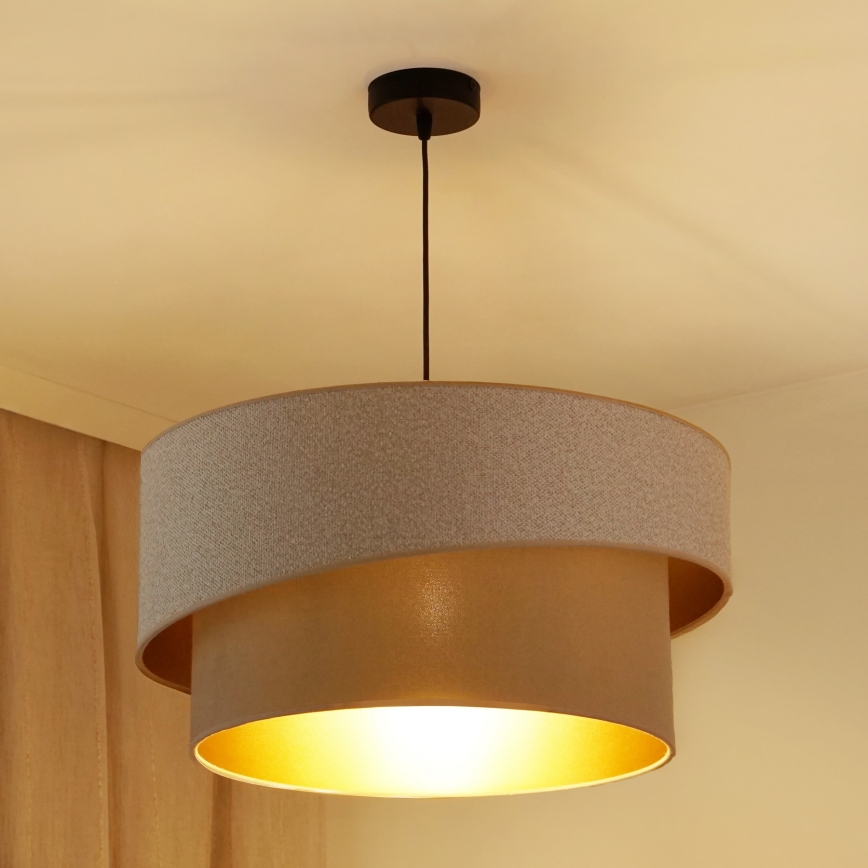 Brilagi - Hanglamp aan een koord VEGAS SHINE 1xE27/15W/230V diameter 50 cm crème/beige