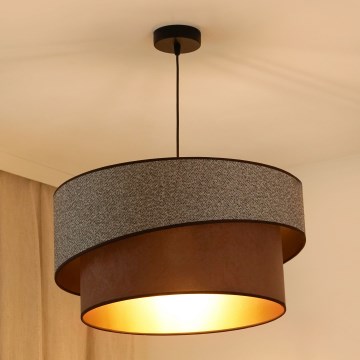 Brilagi - Hanglamp aan een koord VEGAS SHINE 1xE27/15W/230V diameter 50 cm grijs/bruin