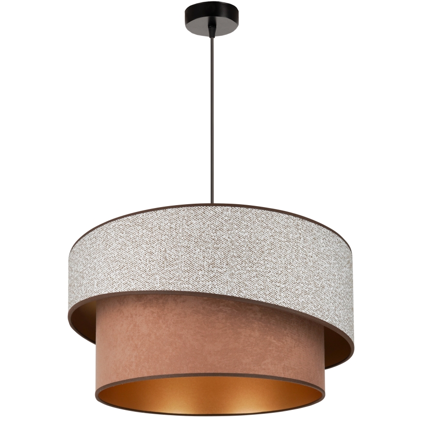 Brilagi - Hanglamp aan een koord VEGAS SHINE 1xE27/15W/230V diameter 50 cm grijs/bruin