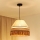 Brilagi - Hanglamp aan een koord WINNETOU AVIGNION 1xE27/15W/230V diameter 35 cm bruin/crème