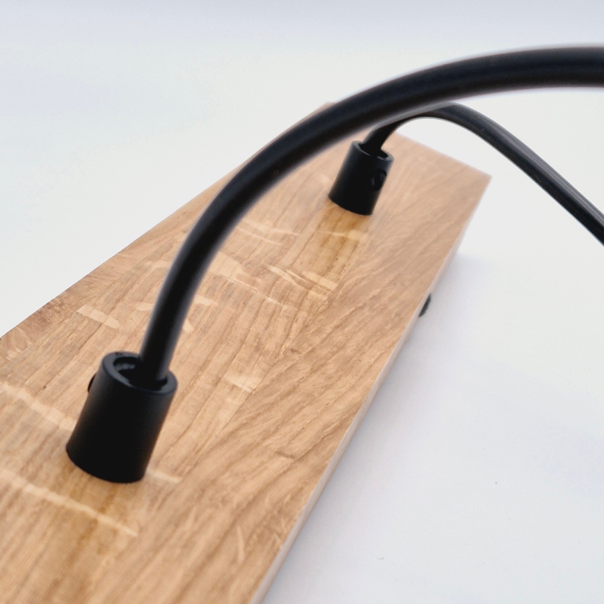 Brilagi - Hanglamp aan een koord WOODY BASKET 2xE27/60W/230V eiken