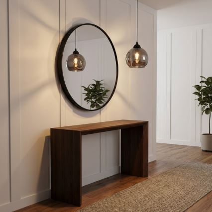 Brilagi - Hanglamp aan kabel 1xE27/60W/230V zwart/rookgrijs