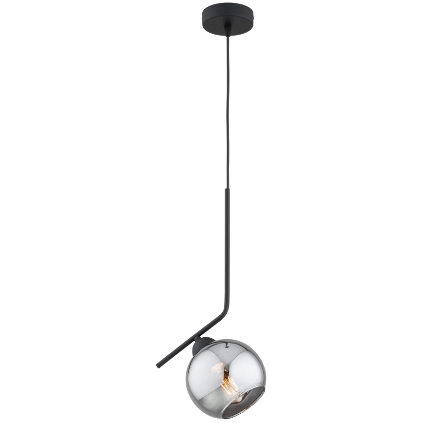 Brilagi - Hanglamp aan kabel 1xE27/60W/230V zwart/rookgrijs