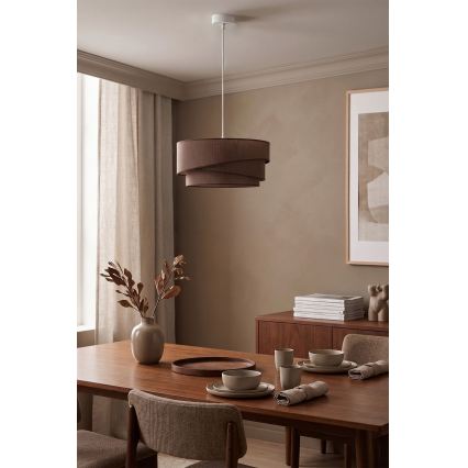 Brilagi - Hanglamp aan kabel ARROW 1xE27/60W/230V Ø 45 cm bruin