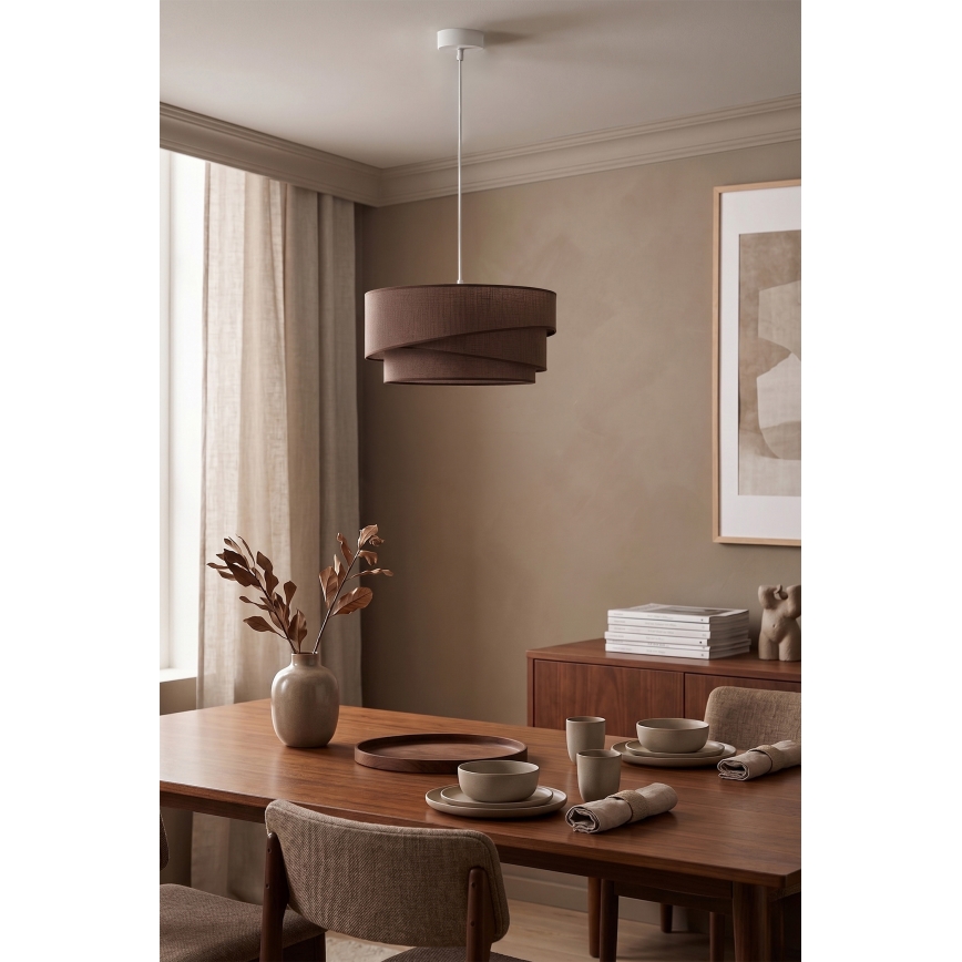 Brilagi - Hanglamp aan kabel ARROW 1xE27/60W/230V Ø 45 cm bruin