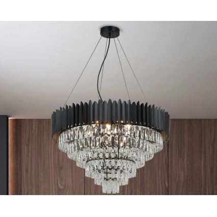 Brilagi - Hanglamp aan kabel CARLOS 11xE14/40W/230V Ø 80 cm