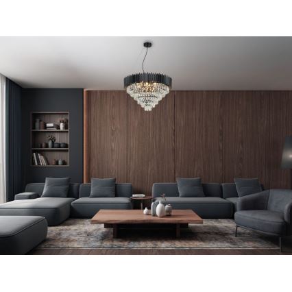 Brilagi - Hanglamp aan kabel CARLOS 11xE14/40W/230V Ø 80 cm