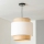 Brilagi - Hanglamp aan kabel CERIA 1xE27/40W/230V Ø 30 cm zwart/beige/wit