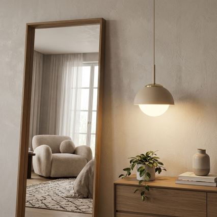 Brilagi - Hanglamp aan kabel COSMO 1xE27/60W/230V Ø 18 cm beige/goud
