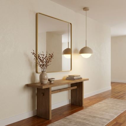 Brilagi - Hanglamp aan kabel COSMO 1xE27/60W/230V Ø 18 cm beige/goud
