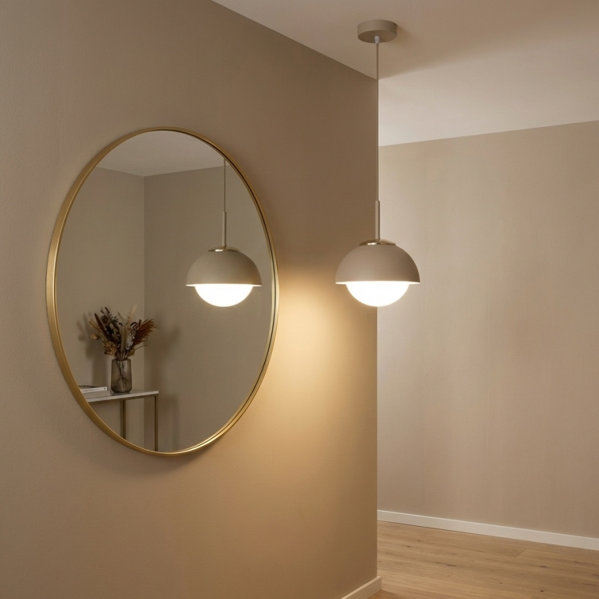 Brilagi - Hanglamp aan kabel COSMO 1xE27/60W/230V Ø 18 cm beige/goud