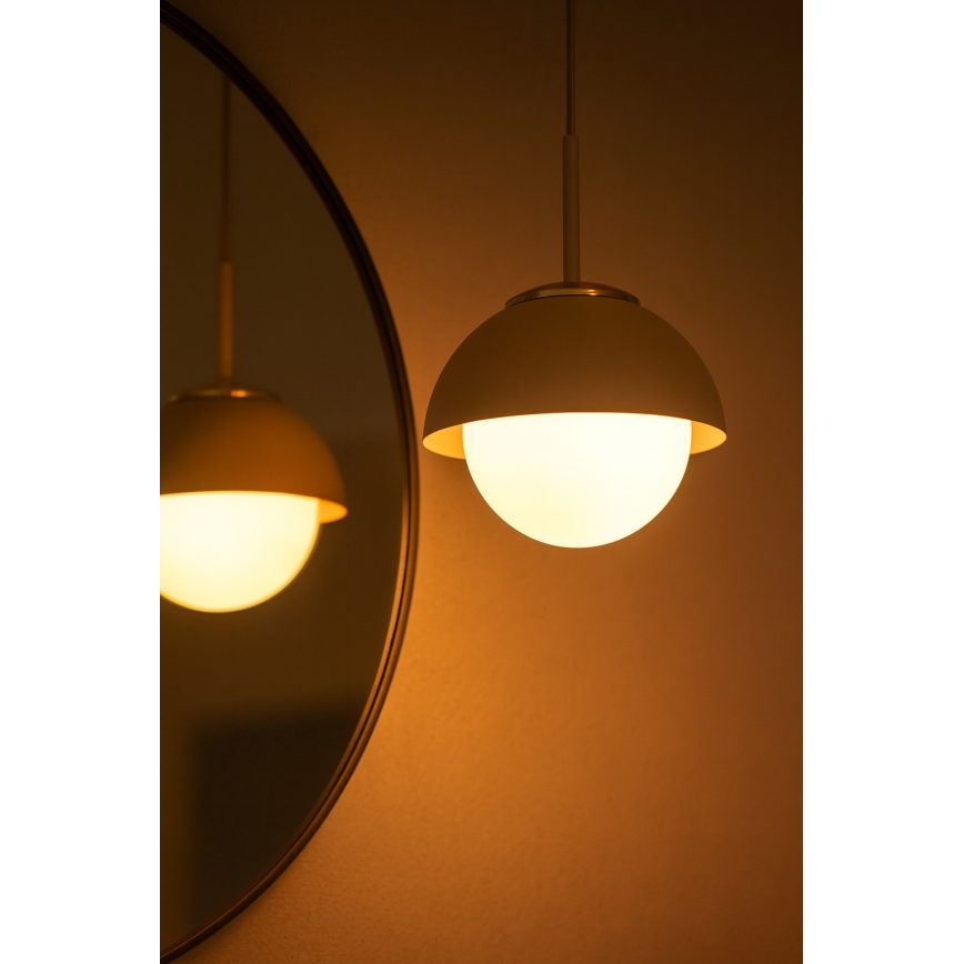 Brilagi - Hanglamp aan kabel COSMO 1xE27/60W/230V Ø 18 cm beige/goud