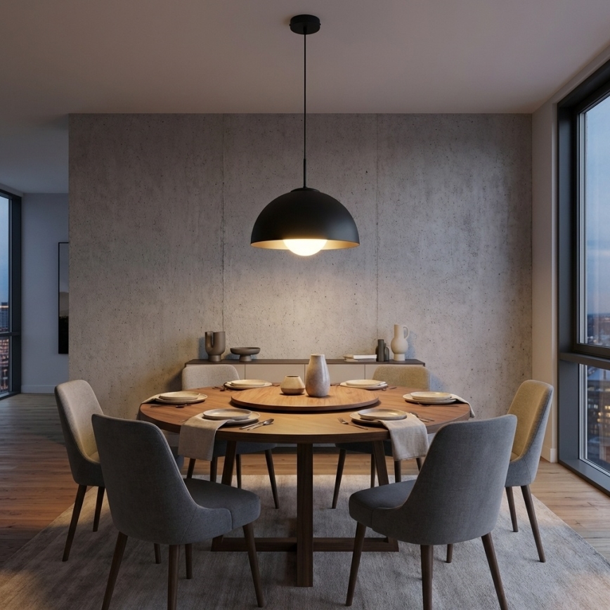 BRILAGI - Hanglamp aan kabel COSMO 1xE27/60W/230V Ø 30 cm zwart