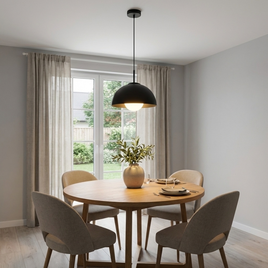 BRILAGI - Hanglamp aan kabel COSMO 1xE27/60W/230V Ø 30 cm zwart