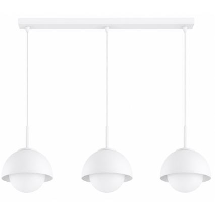 BRILAGI - Hanglamp aan kabel COSMO 3xE27/60W/230V wit/goud