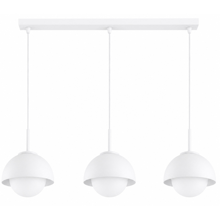 BRILAGI - Hanglamp aan kabel COSMO 3xE27/60W/230V wit/goud
