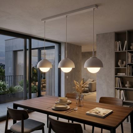 BRILAGI - Hanglamp aan kabel COSMO 3xE27/60W/230V wit/goud
