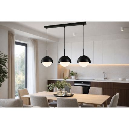 BRILAGI - Hanglamp aan kabel COSMO 3xE27/60W/230V zwart