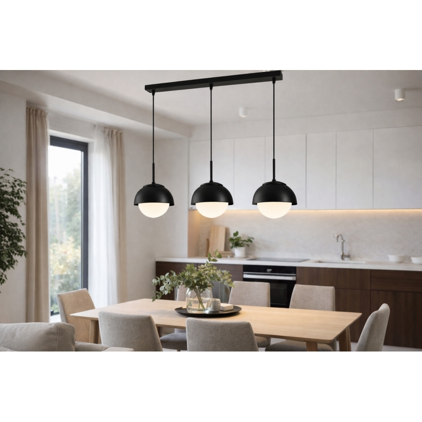 BRILAGI - Hanglamp aan kabel COSMO 3xE27/60W/230V zwart