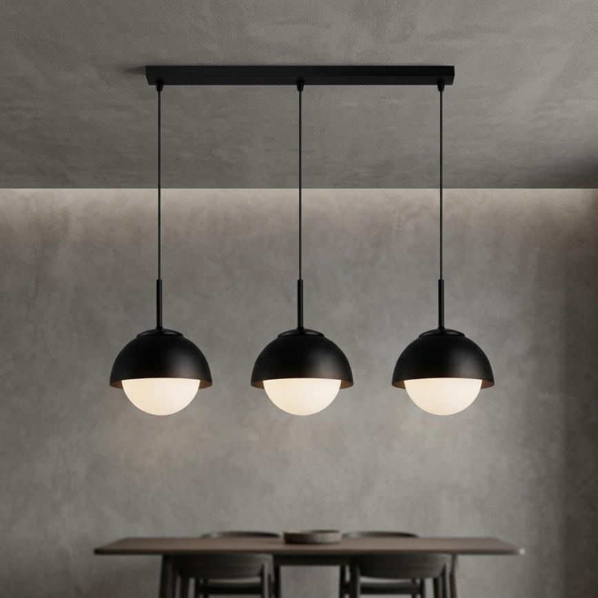 BRILAGI - Hanglamp aan kabel COSMO 3xE27/60W/230V zwart