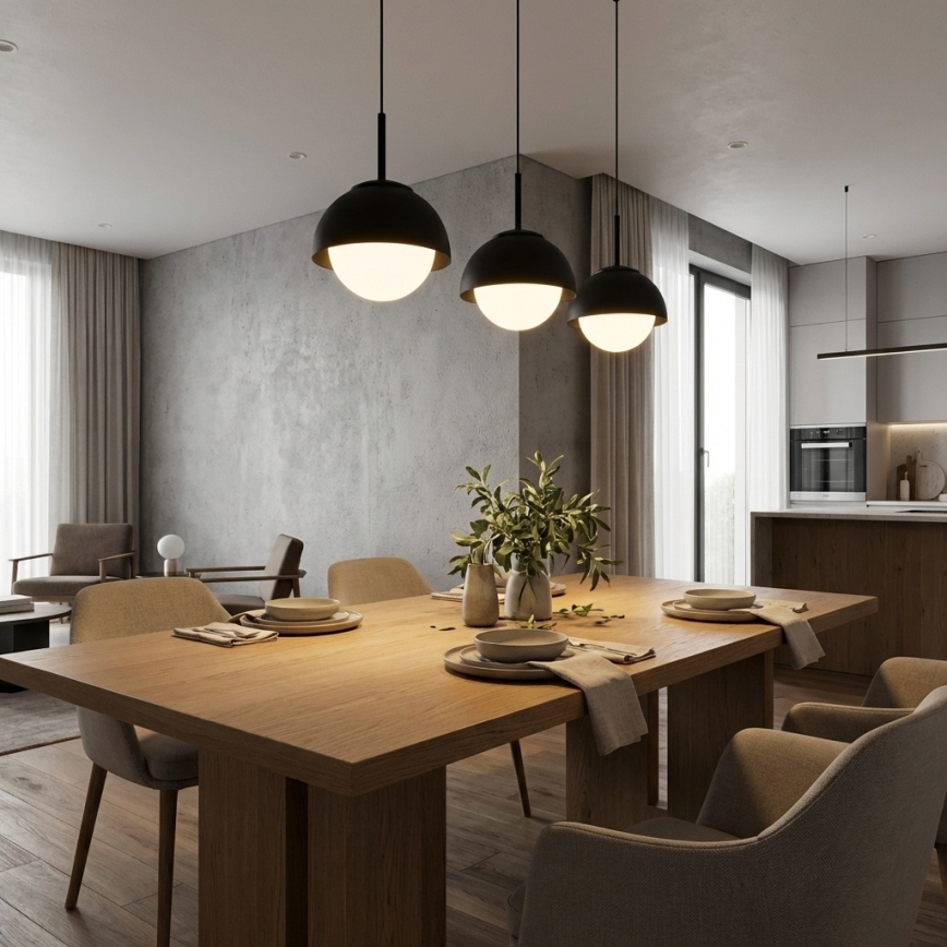 BRILAGI - Hanglamp aan kabel COSMO 3xE27/60W/230V zwart