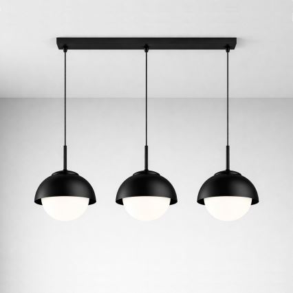 BRILAGI - Hanglamp aan kabel COSMO 3xE27/60W/230V zwart
