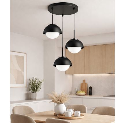 BRILAGI - Hanglamp aan kabel COSMO 3xE27/60W/230V zwart