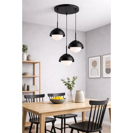 BRILAGI - Hanglamp aan kabel COSMO 3xE27/60W/230V zwart
