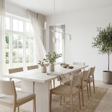 Brilagi - Hanglamp aan kabel CRANE 4xGU10/30W/230V wit