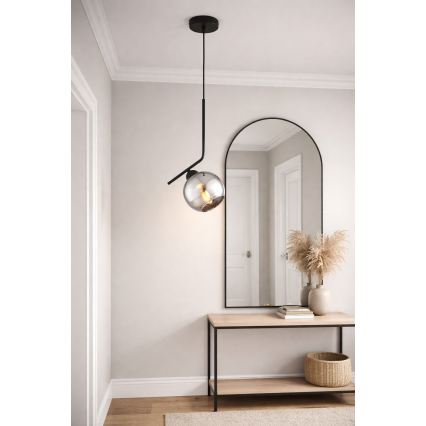 Brilagi - Hanglamp aan kabel DIOR 1xE27/60W/230V zwart/rookgrijs