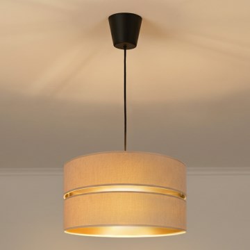 Brilagi - Hanglamp aan kabel DUO-DUO 1xE27/60W/230V Ø 40 cm beige/goud