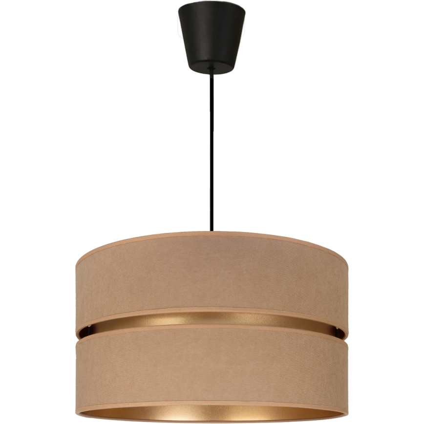 Brilagi - Hanglamp aan kabel DUO-DUO 1xE27/60W/230V Ø 40 cm beige/goud