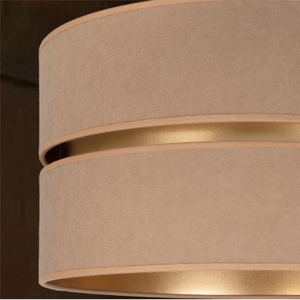 Brilagi - Hanglamp aan kabel DUO-DUO 1xE27/60W/230V Ø 40 cm beige/goud