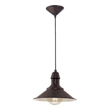 Brilagi - Hanglamp aan kabel FORGE 1xE27/60W/230V Ø 22 cm bruin