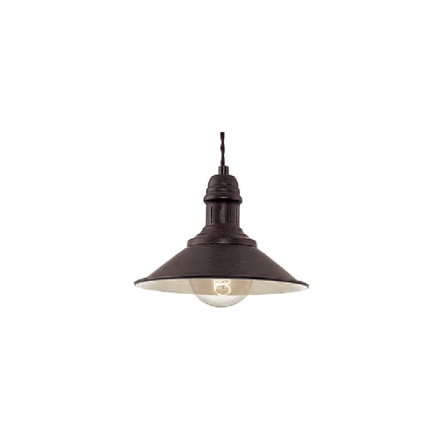 Brilagi - Hanglamp aan kabel FORGE 1xE27/60W/230V Ø 22 cm bruin