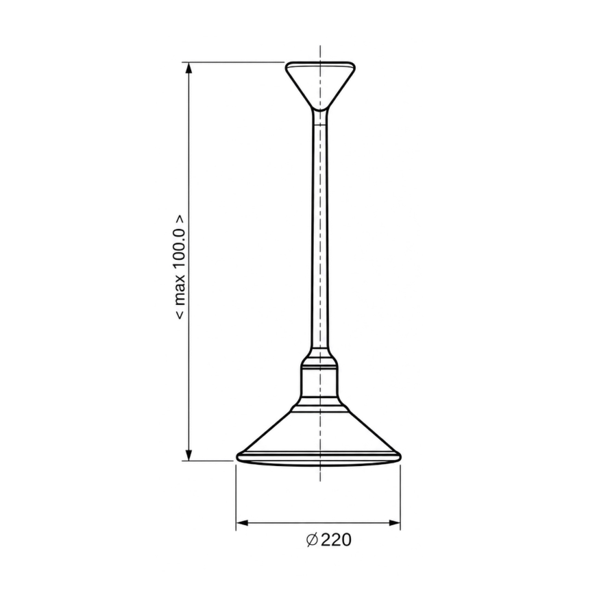 BRILAGI - Hanglamp aan kabel FORGE 1xE27/60W/230V Ø 22 cm bruin