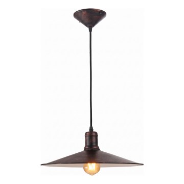 Brilagi - Hanglamp aan kabel FORGE 1xE27/60W/230V Ø 36 cm koper/patina