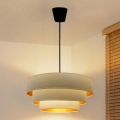 Brilagi - Hanglamp aan kabel LUNETA 1xE27/60W/230V Ø 40 cm crème/goud