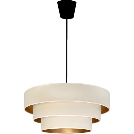 Brilagi - Hanglamp aan kabel LUNETA 1xE27/60W/230V Ø 40 cm crème/goud
