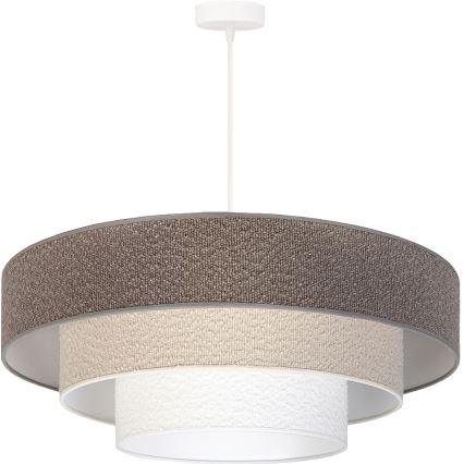 Brilagi - Hanglamp aan kabel LUNETA 3xE27/60W/230V pr. 80 cm grijs/crème/wit