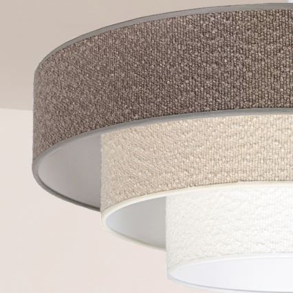Brilagi - Hanglamp aan kabel LUNETA 3xE27/60W/230V pr. 80 cm grijs/crème/wit
