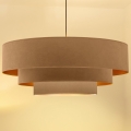 Brilagi - Hanglamp aan kabel LUNETA 3xE27/60W/230V Ø 80 cm beige/goud