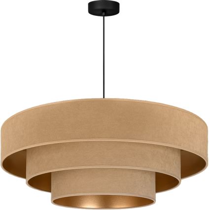 Brilagi - Hanglamp aan kabel LUNETA 3xE27/60W/230V Ø 80 cm beige/goud