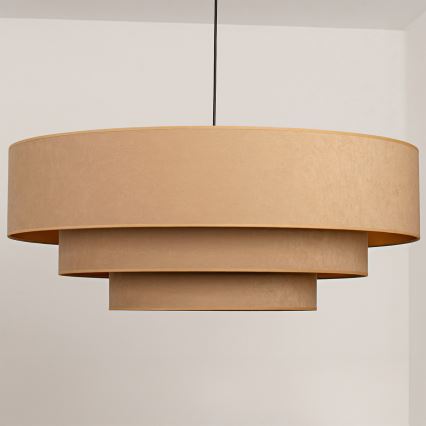 Brilagi - Hanglamp aan kabel LUNETA 3xE27/60W/230V Ø 80 cm beige/goud