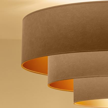 Brilagi - Hanglamp aan kabel LUNETA 3xE27/60W/230V Ø 80 cm beige/goud