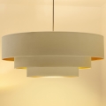 Brilagi - Hanglamp aan kabel LUNETA 3xE27/60W/230V Ø 80 cm crème/goudkleurig