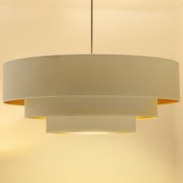 Brilagi - Hanglamp aan kabel LUNETA 3xE27/60W/230V Ø 80 cm crème/goudkleurig