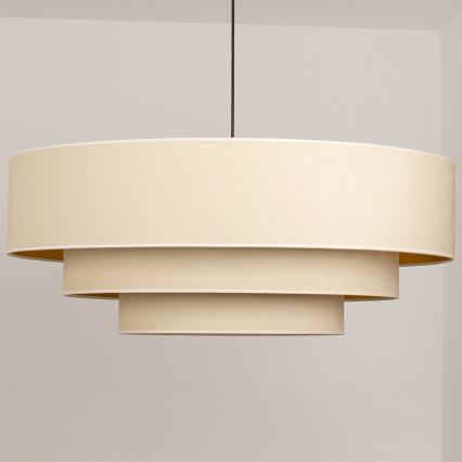 Brilagi - Hanglamp aan kabel LUNETA 3xE27/60W/230V Ø 80 cm crème/goudkleurig